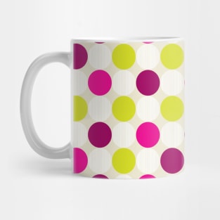 Cool Pattern Neck Gator Pink Purple Green Polka Dot Pattern Mug